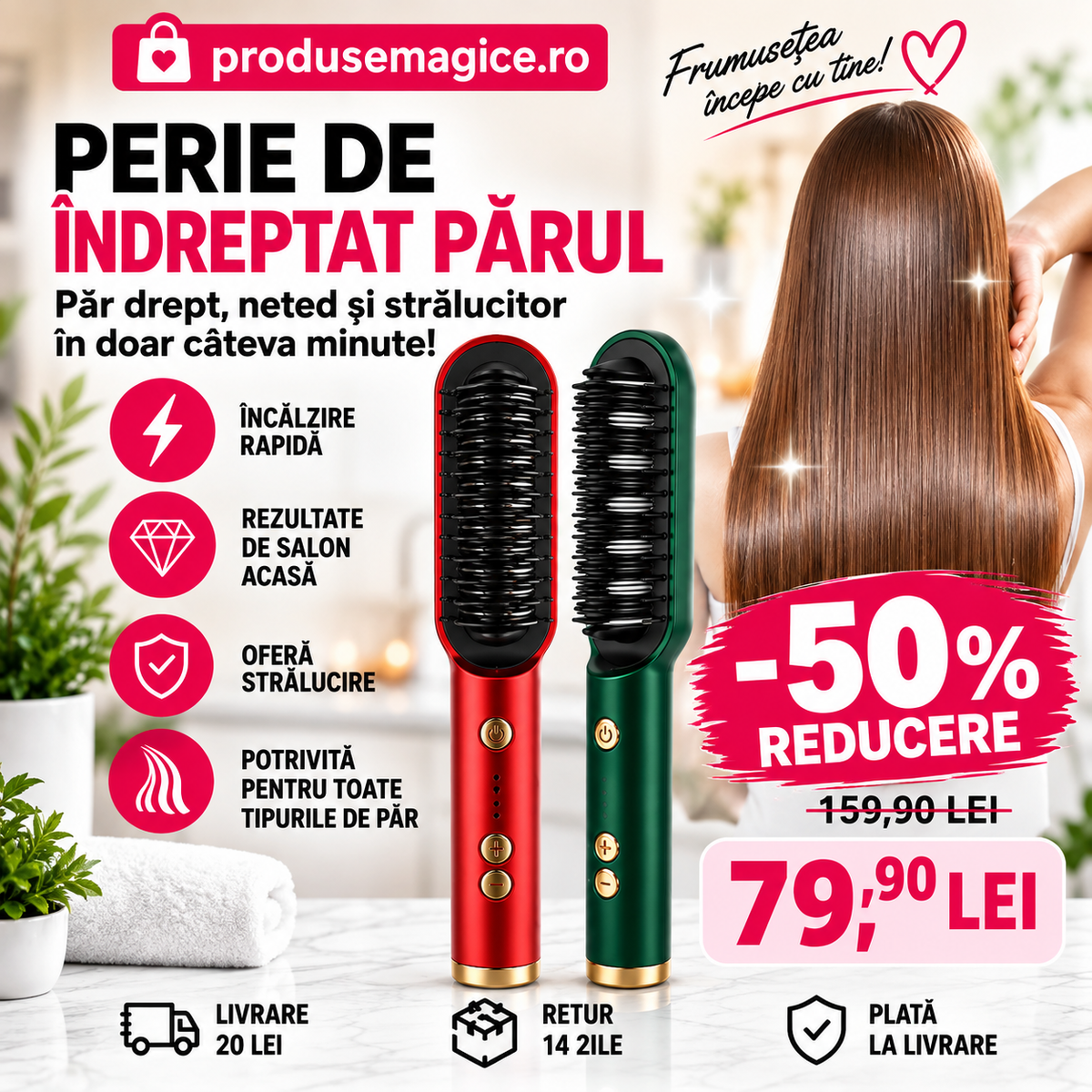 Perie de Indreptat Parul