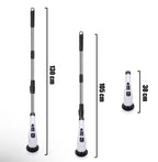 Perie Electrica Rotativa 9 in 1, 9 capete incluse, 2 viteze, pentru curatare pete dificile, maner reglabil si detasabil, autonomie ridicata, indicator LED